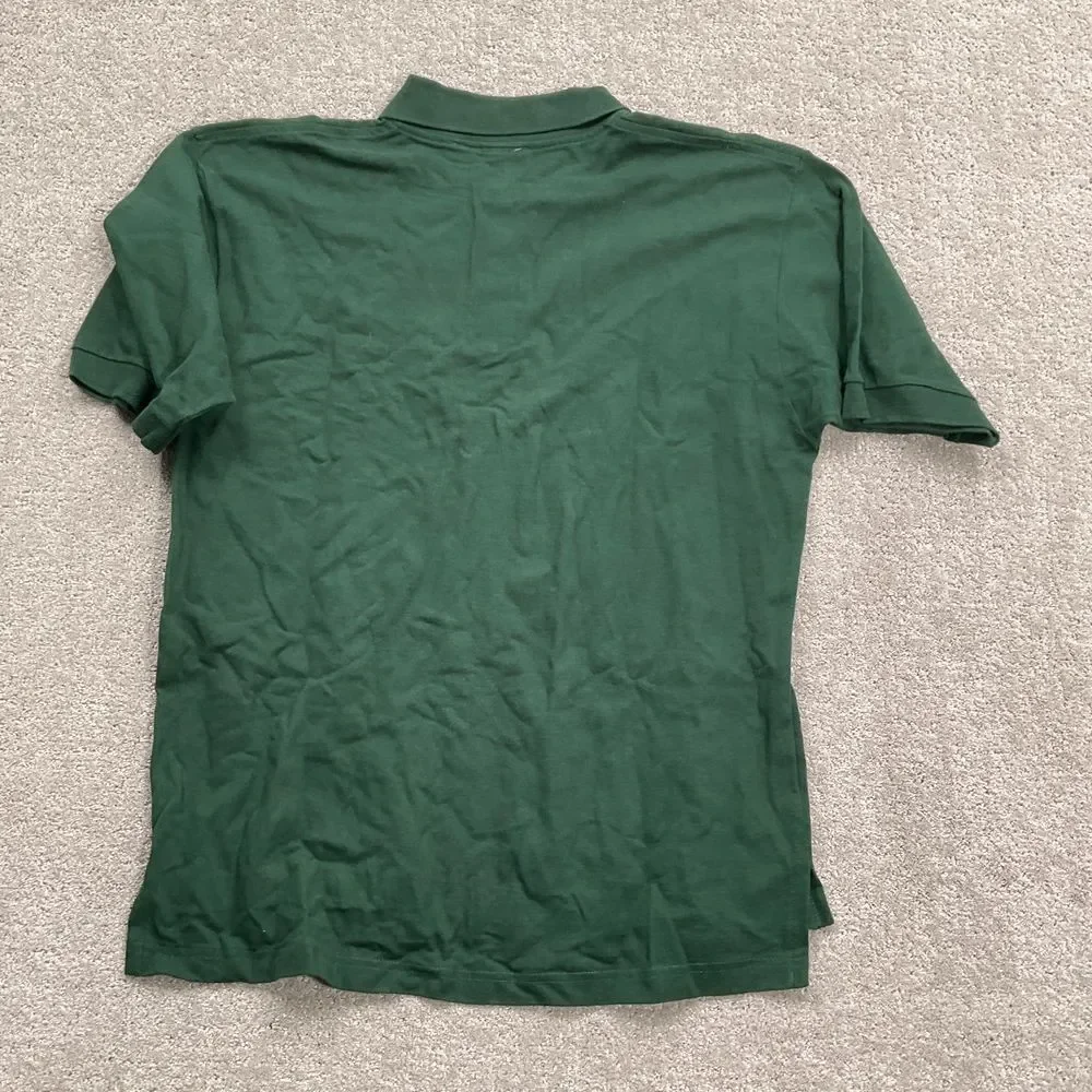 Ralph‎ Lauren Polo Shirt Mens XLarge Green Red Pony Logo Cotton Stretch USA VTG